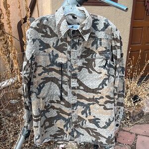 Sleeping Indian Designs Camo Shirt